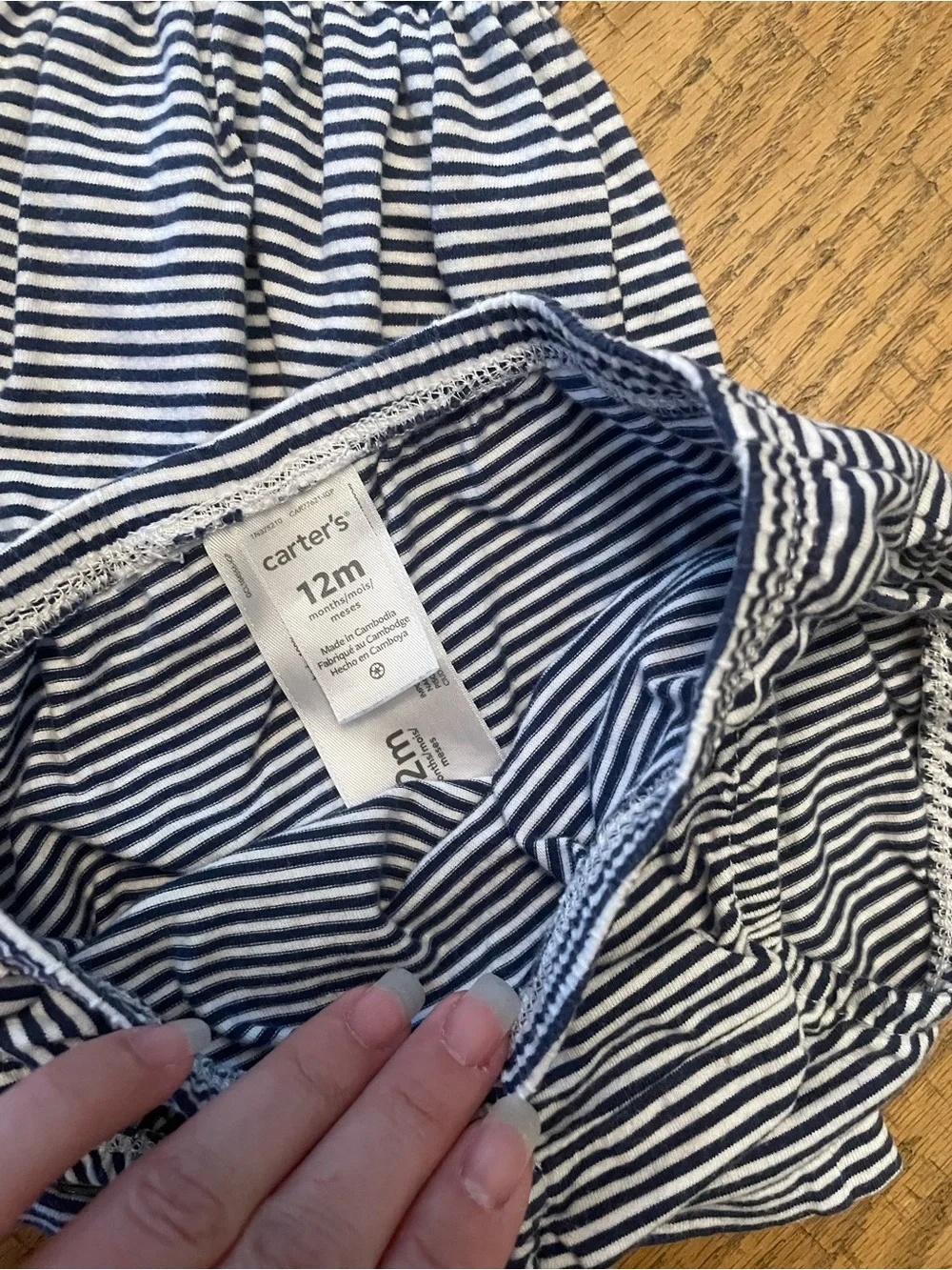 4/$12 Carter’s girls striped dress